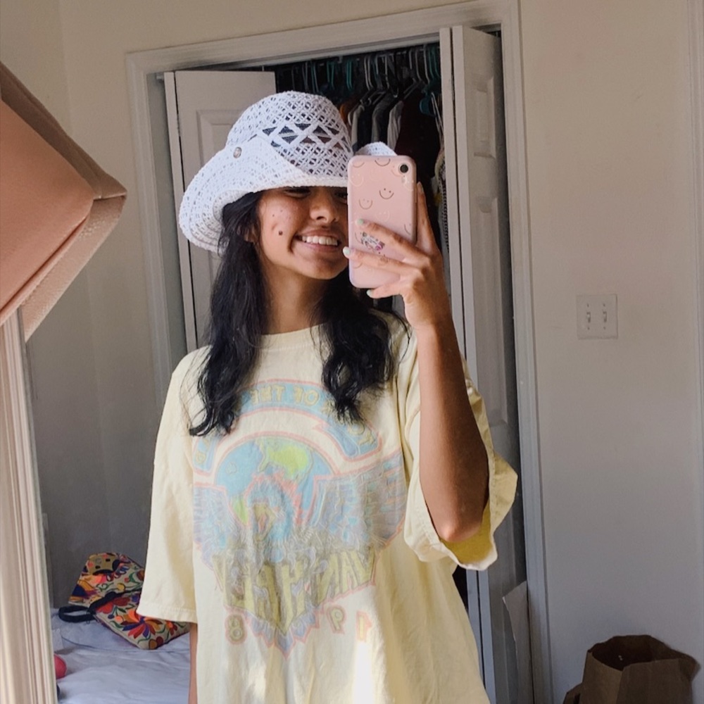White cowboy hat